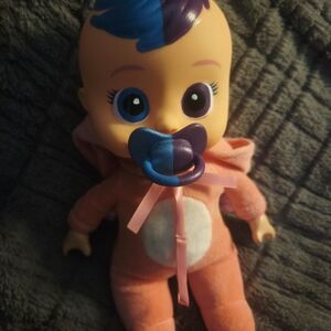 Adorable Small Pink Flamingo Cry Baby Doll Revamped